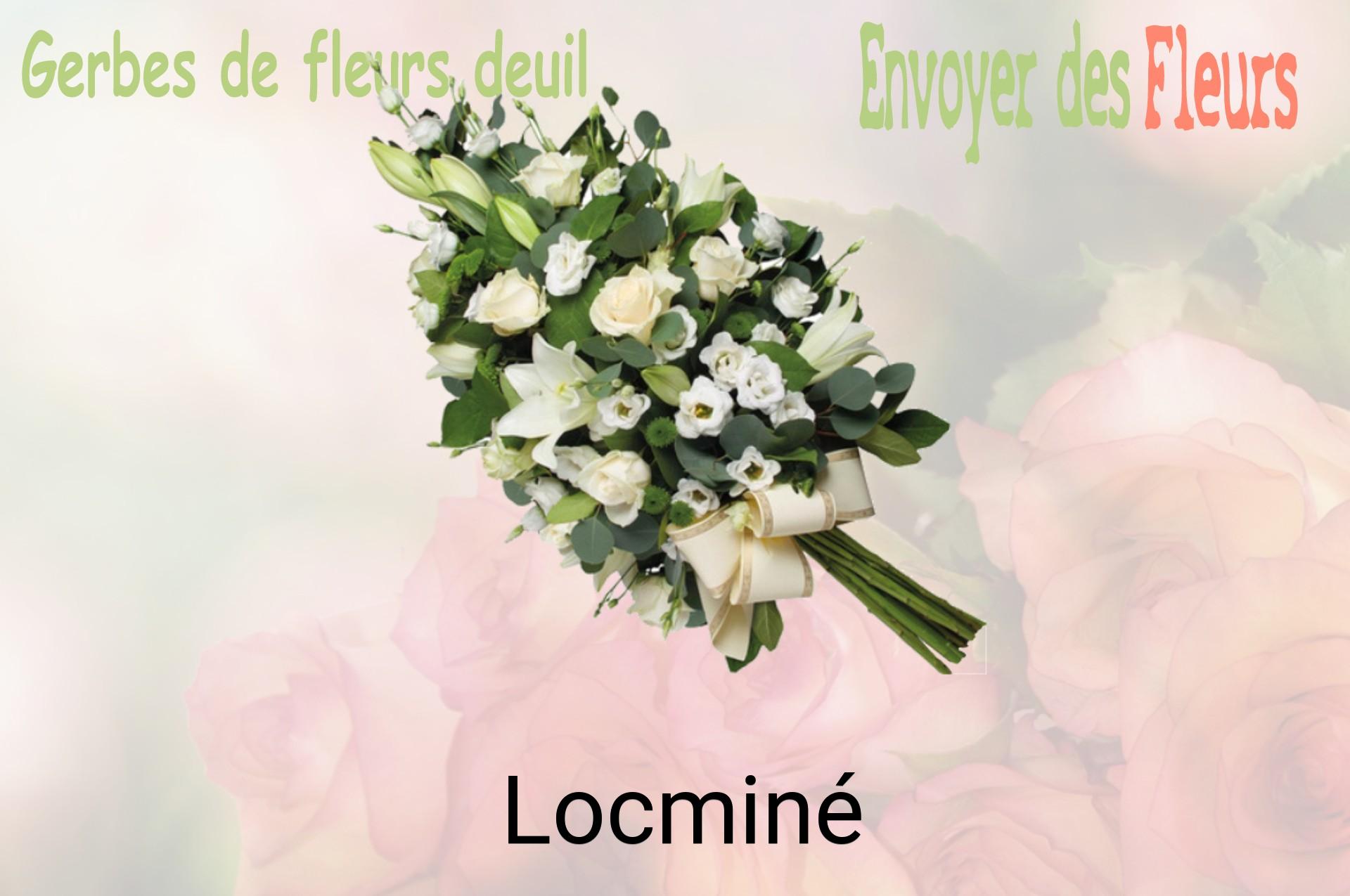 Gerbe de fleurs de deuil livrée à Locminé